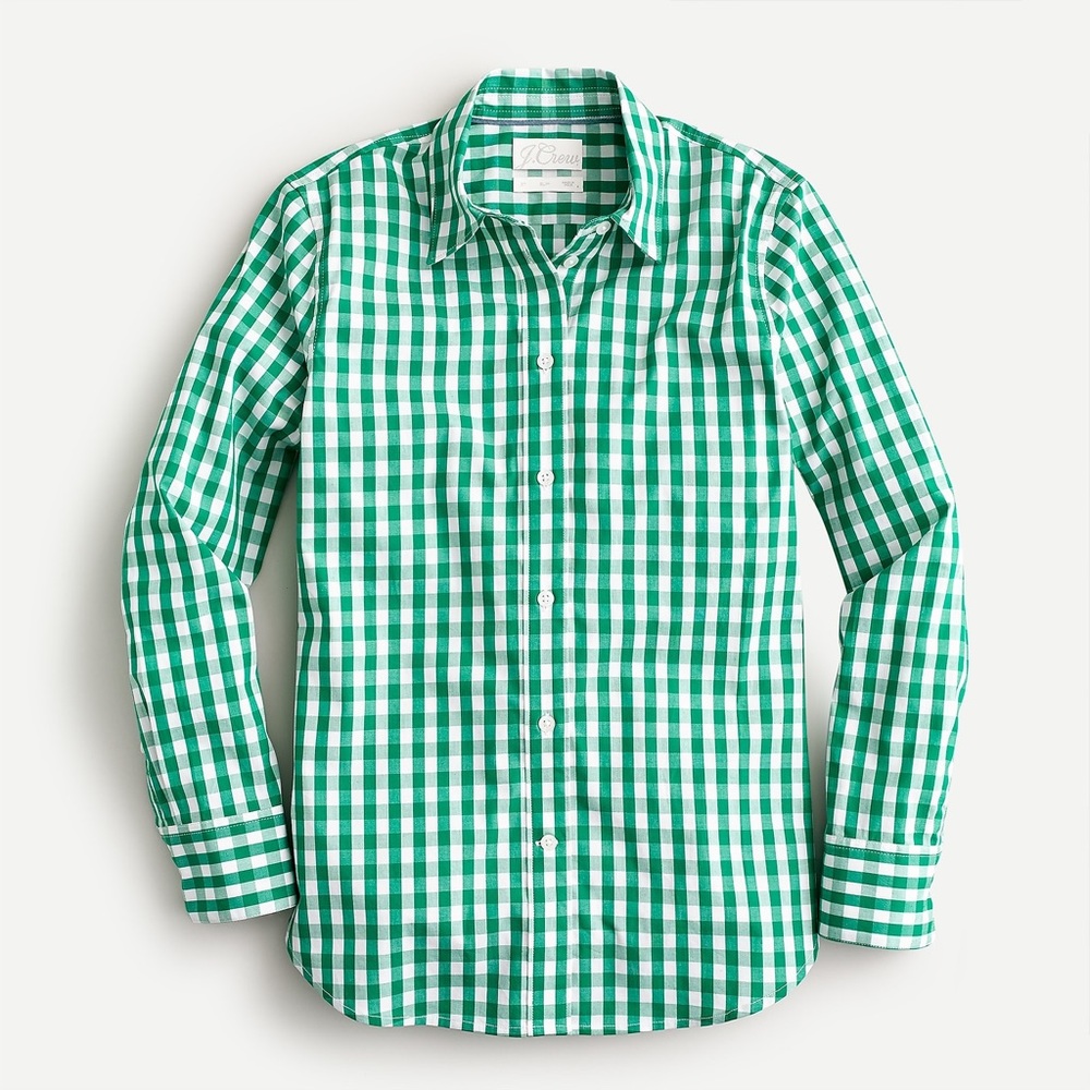 Petite slim-fit stretch cotton poplin shirt